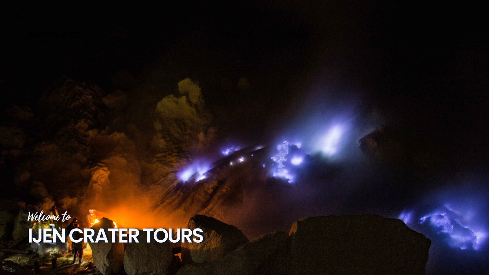 Blue fire ijen crater
