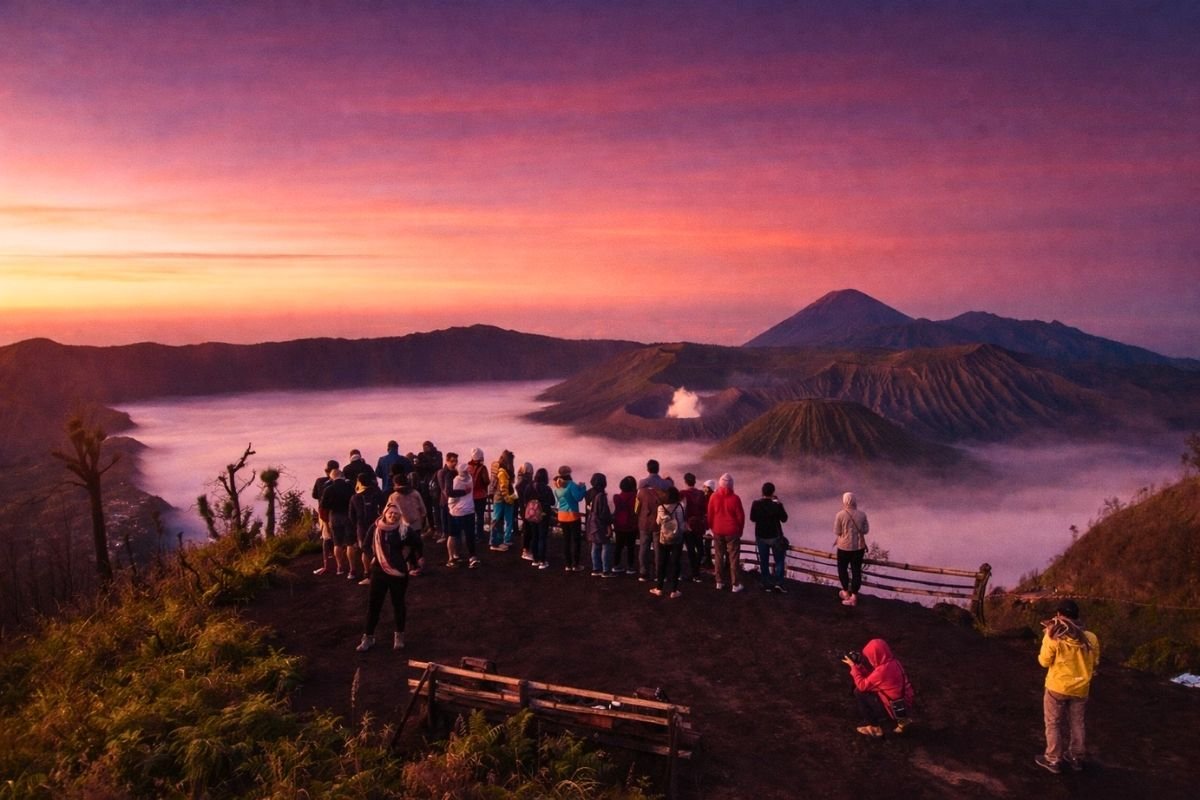 Mount Bromo sunrise tour from Malang with private jeep and volcano view