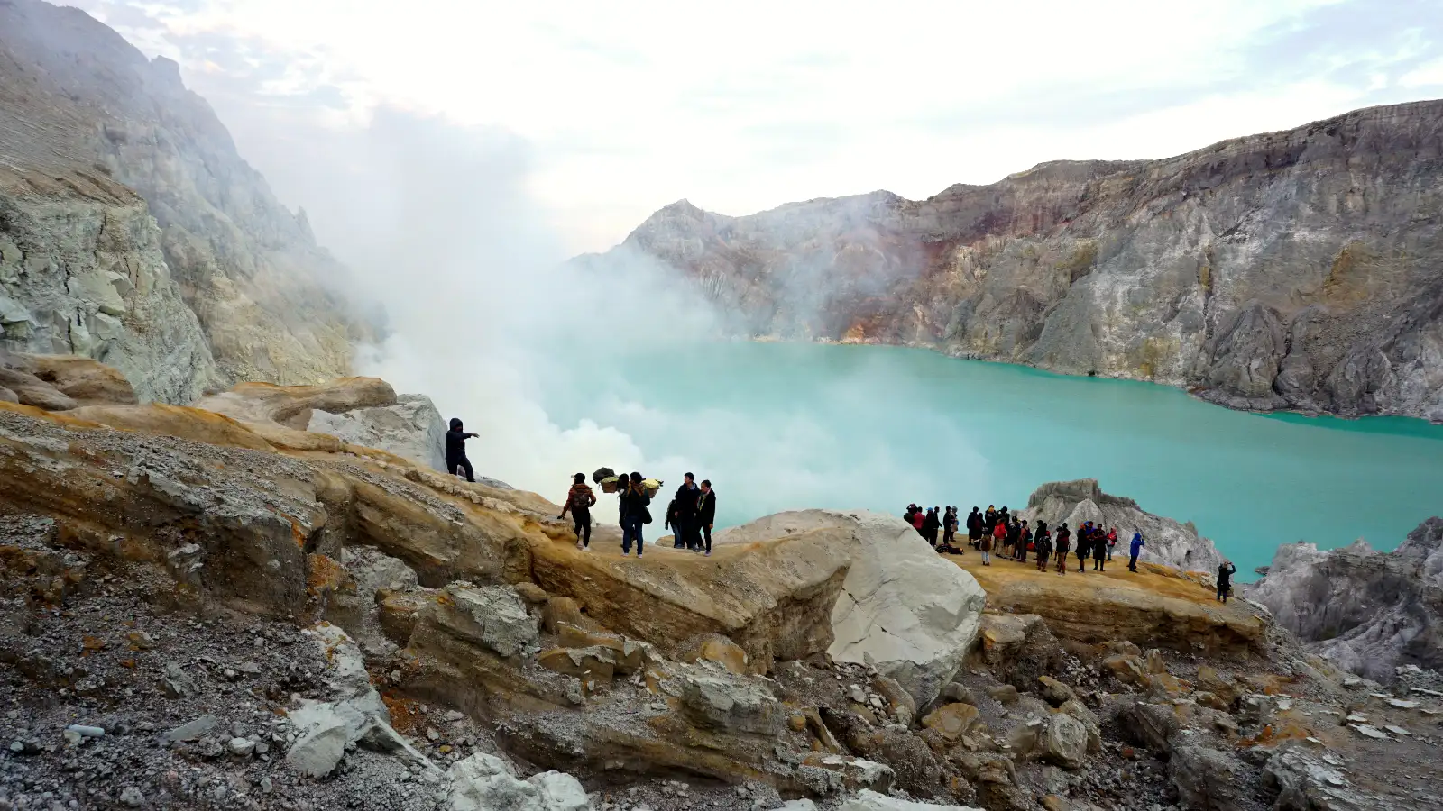 Ijen Blue Fire Trekking Experience Midnight trekking Ijen from Banyuwangi to see the volcanic blue fire phenomenon